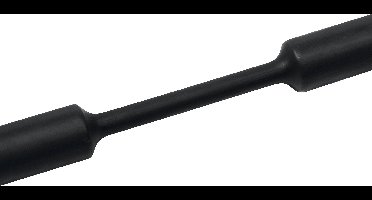 HellermannTyton 319-07600 Krimpkous zonder lijm Zwart 76.20 mm 38.10 mm Krimpverhouding:2:1 1 m