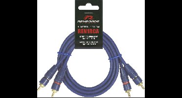 Renegade Ren1RCA Cinch-kabel 1.00 m [2x Cinch-stekker - 2x Cinch-stekker]