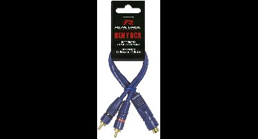 Renegade RENYRCA Y-cinchkabel 25.00 cm [2x Cinch-stekker - 1x Cinch-koppeling]