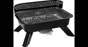 Princess 01.112252.01.001 Grill Elektrisch, Houtskool Met windbescherming, Met voet, Met handmatige temperatuursinstelling Zwart