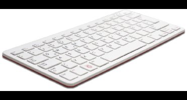 Raspberry Pi® RPI-KEYB (US)-RED/WHITE Toetsenbord USB QWERTY, US-Engels Wit, Rood USB-hub