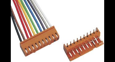 BKL Electronic 072501 Afgemonteerde kabel Totaal aantal polen: 2 Rastermaat: 2.50 mm Inhoud: 1 set(s)