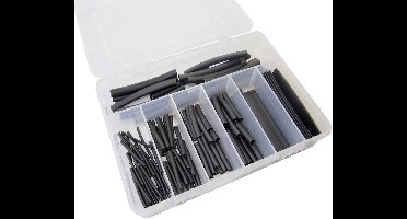 Hongshang Sort. S-127 Krimpkous assortiment Zwart Krimpverhouding:2:1 127 onderdelen