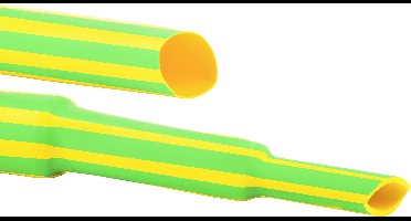 Hongshang ART002436 Krimpkous zonder lijm Geel, Groen 2.40 mm 0.80 mm Krimpverhouding:3:1 per meter