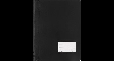 Durable DURALUX 268001 Snelhechtmap Zwart DIN A4+ Etiketvenster (90 x 57 mm), Scheurbescherming, Binnentas (achterkant)