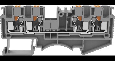 Degson DS4-QU-01P-11-00A(H) Doorgangsklem Push-In-klem Grijs 1 stuk(s)