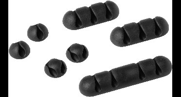Durable Kabelclipset CAVOLINE® CLIP MIX 504137 7 stuk(s) Grafiet