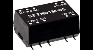 MEAN WELL SFTN01M-12 DC/DC-convertermodule 84 mA 1 W Aantal uitgangen: 1 x Inhoud 1 stuk(s)