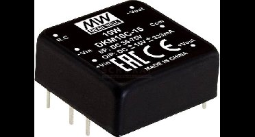 MEAN WELL DKM10E-15 DC/DC-convertermodule 333 mA 10 W Aantal uitgangen: 2 x Inhoud 1 stuk(s)