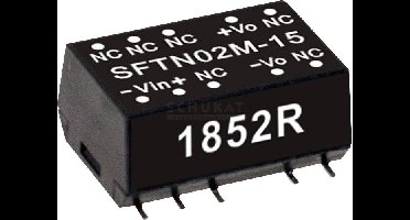 MEAN WELL SFTN02M-05 DC/DC-convertermodule 400 mA 2 W Aantal uitgangen: 1 x Inhoud 1 stuk(s)