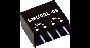 MEAN WELL SMU02N-15 DC/DC-convertermodule 133 mA 2 W Aantal uitgangen: 1 x Inhoud 1 stuk(s)