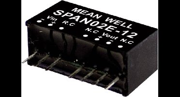 MEAN WELL SPAN02B-15 DC/DC-convertermodule 134 mA 2 W Aantal uitgangen: 1 x Inhoud 1 stuk(s)