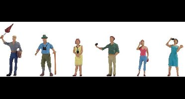NOCH 0015472 H0 Groep toeristen figuren Geverfd
