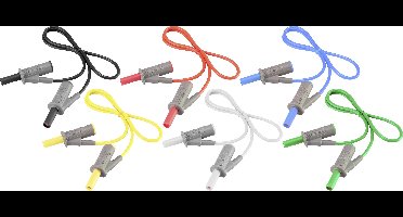 VOLTCRAFT MSB-501 Meetsnoerenset Banaanstekker 4 mm Banaanstekker 4 mm 0.50 m 12 stuk(s)