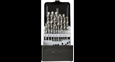 Gedore RED 3301613 Metaal-spiraalboorset 25-delig 1 mm, 1.5 mm, 2 mm, 2.5 mm, 3 mm, 3.5 mm, 4 mm, 4.5 mm, 5 mm, 5.5 mm, 6 mm, 6.5 mm, 7 mm, 7.5 mm, 8 mm, 8.5