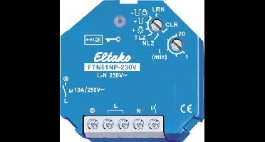 Eltako FTN61NP-230V Schakelaar Draadloos Inbouw (in muur) Schakelvermogen (max.) 2500 W Bereik max. (in het vrije veld) 30 m