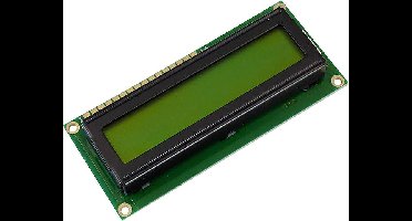 Display Elektronik LC-display Geel-groen (b x h x d) 80 x 36 x 6.6 mm DEM16101SYH-LY