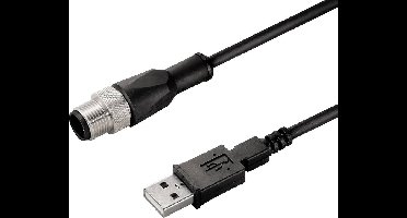 Weidmüller 2556580000 Sensor/actuator dataconnector, geassembleerd M12 Aantal polen (sensoren): 4 Stekker, recht 1.00 m 1 stuk(s)