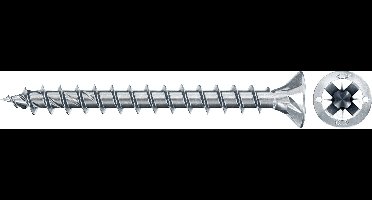 Fischer 670068 Power-Fast II CZF Spaanplaatschroef 3.5 mm 40 mm Kruiskop Pozidriv Staal Galvanisch verzinkt 100 stuk(s)