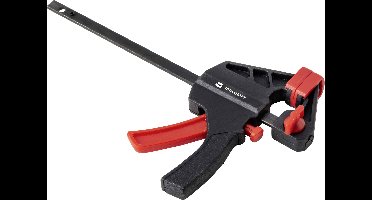 TOOLCRAFT TO-6743691 Eenhandsklem Spanbreedte (max.):100 mm Afmeting, lengte: 180 mm Afm. werkbereik:35 mm