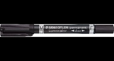 Staedtler Lumocolor 348 B-9 Permanent marker Zwart Watervast: Ja