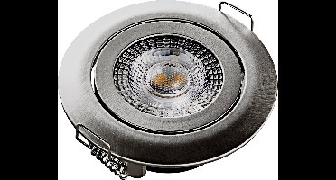 Heitronic 500666 DL7202 LED-inbouwlamp LED LED vast ingebouwd 5 W Zilver