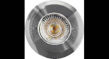 Heitronic 500668 DL7202 LED-inbouwlamp LED LED vast ingebouwd 5 W Nikkel
