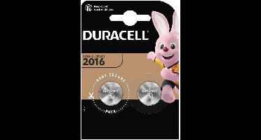 Duracell Knoopcel CR2016 3 V 2 stuk(s) 90 mAh Lithium Elektro 2016