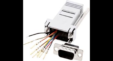 encitech DA25-PMJ8-M-K-RC D-sub adapter D-sub stekker 25-polig - RJ45-bus 8p8c 1 stuk(s)