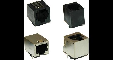 encitech RJJ-64NF-RA . 2101-0100-14 Bus, inbouw horizontaal Aantal polen (sensoren) 6P4C Zwart 1 stuk(s)