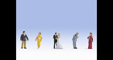 NOCH 0012861 H0 Bruiloft figuren Kant-en-klare module, Scène met geluid