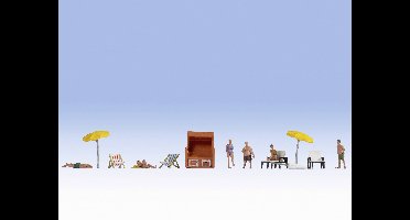 NOCH 0016205 H0 Aan het zwemmen figuren Geverfd, Staand, Liggende