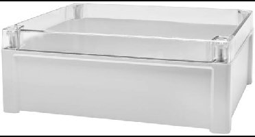 Fibox TPC 292411T Universele behuizing 289 x 239 x 107 x 107 Polycarbonaat Lichtgrijs 1 stuk(s)