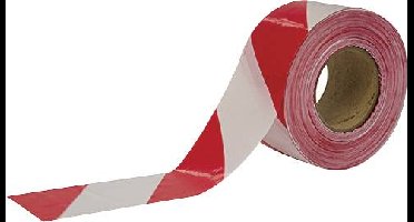 Cimco 182780 Cimco Werkzeuge Afzetlint rood/wit (l x b) 100 m x 75 mm