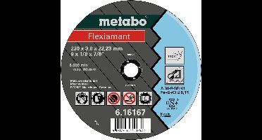 Metabo 616738000 Doorslijpschijf recht 125 mm 25 stuk(s) RVS