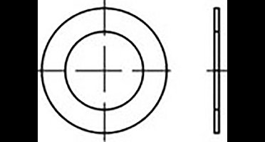 TOOLCRAFT Pasring 100 mm 120 mm Staal 100 stuk(s) TO-6864753