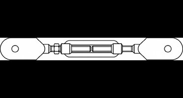 TOOLCRAFT TO-6866049 Spanschroef M16 Staal Verzinkt DIN 1480 1 stuk(s)