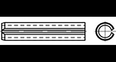 TOOLCRAFT TO-6866385 Spanhulzen Verenstaal 100 stuk(s)