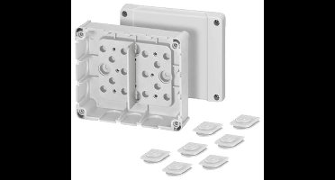 Hensel 6000040 Verdeeldoos Halogeenvrij, Verzegelbaar (l x b) 139 mm x 119 mm 1 stuk(s)