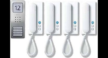 Siedle SET CA 812-4 E/W Infoveld voor Deurintercom Kabelgebonden Zilver, Wit