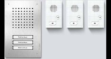 Siedle SET CLAB 850-3 E/W Deurintercom Driegezinswoning