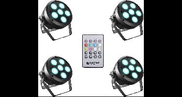 Cameo ROOT PAR 6 SET 1 PAR LED-schijnwerper Aantal LEDs: 6 12 W Zwart