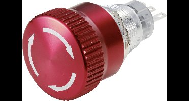 TRU COMPONENTS Noodstopschakelaar 3 A 1x NC IP65 1 stuk(s)