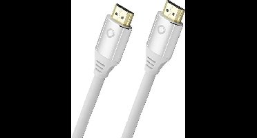 Oehlbach D1C92491 HDMI-kabel HDMI Aansluitkabel HDMI-A-stekker, HDMI-A-stekker 2.00 m Wit 8K UHD