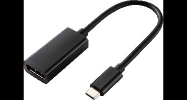 Renkforce RF-4613070 USB-C-displaykabel USB-C / DisplayPort Adapterkabel USB-C stekker, DisplayPort-bus 0.14 m Zwart