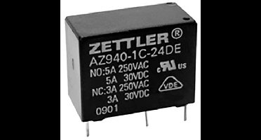 Zettler Electronics AZ940-1AB-12DS Printrelais 12 V/DC 10 A 1x NO 1 stuk(s)