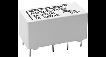 Zettler Electronics AZ832-2C-24DE Printrelais 24 V/DC 3 A 2x wisselcontact 1 stuk(s)