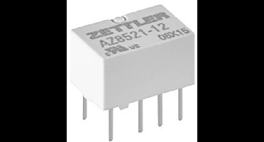 Zettler Electronics AZ8521PS-12 SMD-relais 12 V/DC 2 A 2x wisselcontact 1 stuk(s)