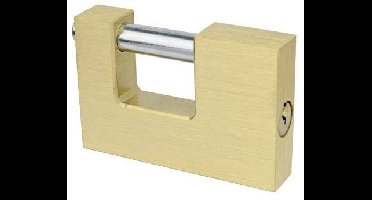 Brüder Mannesmann M41360 Hangslot 60 mm Gelijksluitend Goud Hangslot voor profielcilinder