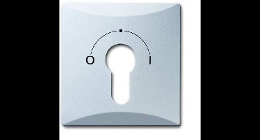 Busch-Jaeger 2CKA001710A3806 Sleutelschakelaar, Sleuteltoets Afdekking Allweather 44 (IP44) Witaluminium (RAL 9006), Aluminium 1 stuk(s)